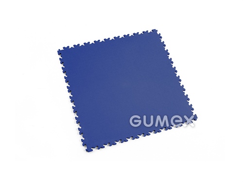 Dlaždica pre stredné zaťaženie FORTELOCK 2060, hrúbka 7mm, 510x510mm, 92°Sh, dezén koža, PVC, modrá